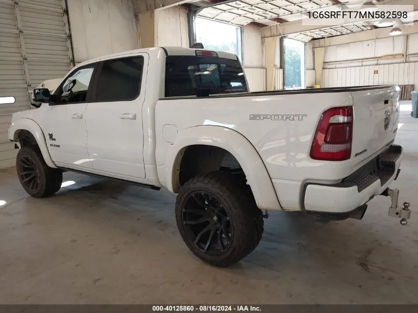 1C6SRFFT7MN582598 2021 Ram 1500 Big Horn/Lone Star