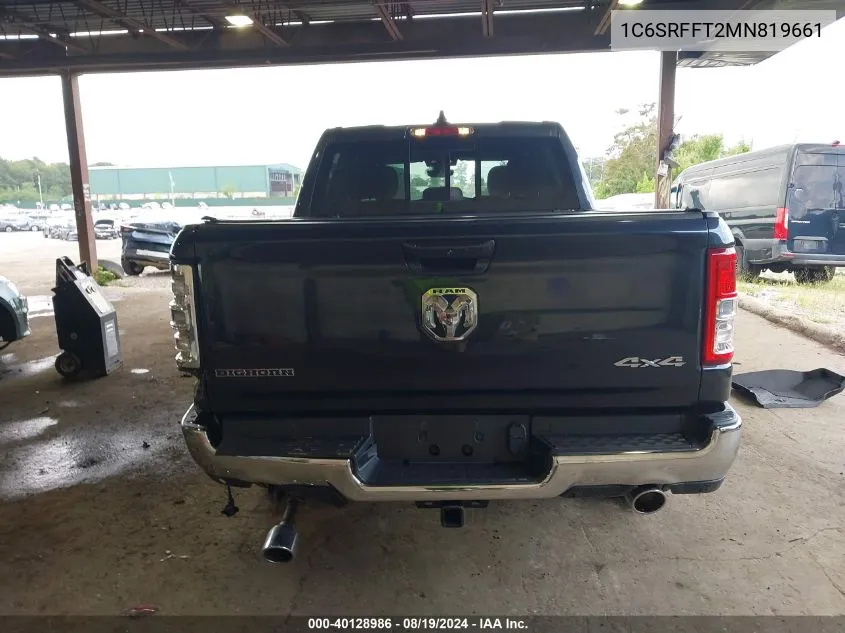 2021 Ram 1500 VIN: 1C6SRFFT2MN819661 Lot: 40128986