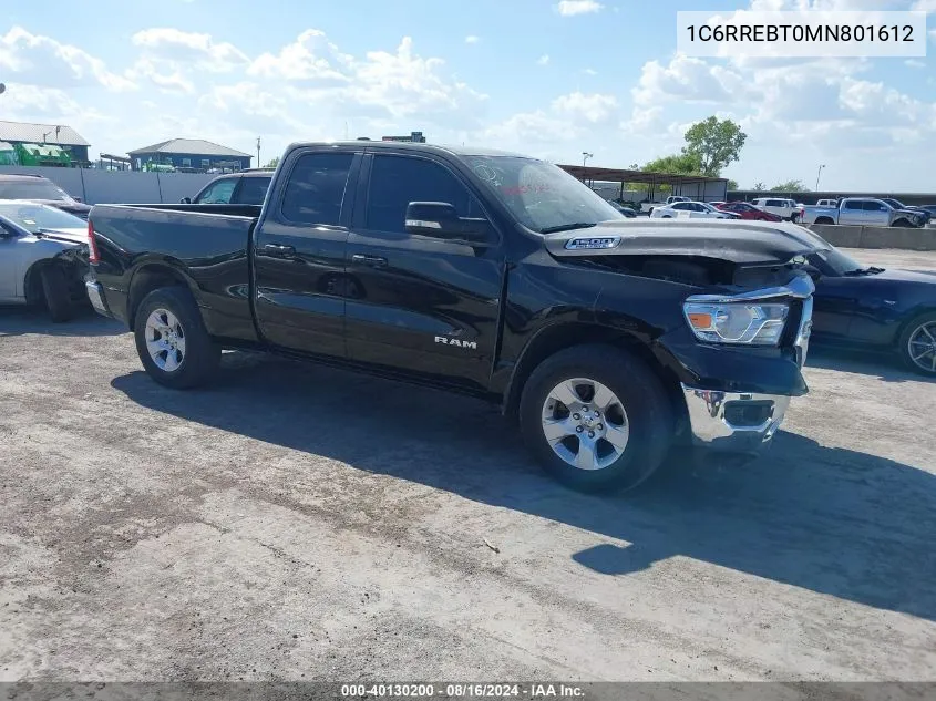 1C6RREBT0MN801612 2021 Ram 1500 Lone Star Quad Cab 4X2 6'4 Box