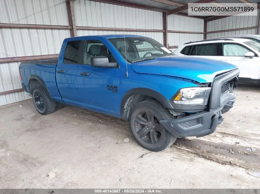 2021 Ram 1500 Classic Slt VIN: 1C6RR7GG0MS571899 Lot: 40143987