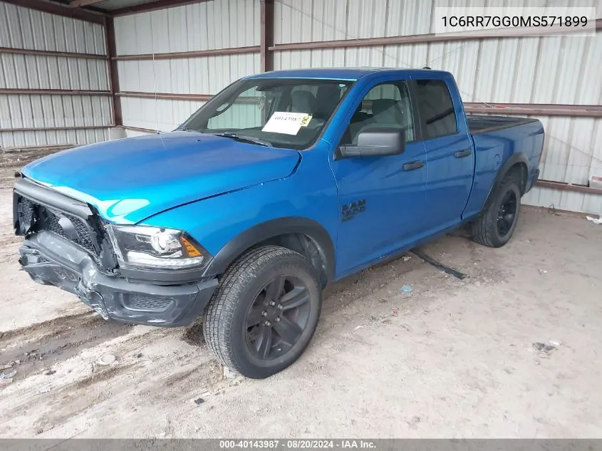 2021 Ram 1500 Classic Slt VIN: 1C6RR7GG0MS571899 Lot: 40143987