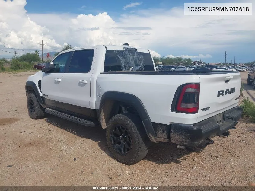 2021 Ram 1500 Trx VIN: 1C6SRFU99MN702618 Lot: 40153021