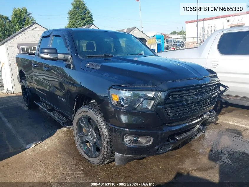 2021 Ram 1500 Big Horn Quad Cab 4X4 6'4 Box VIN: 1C6SRFBT0MN665330 Lot: 40163110