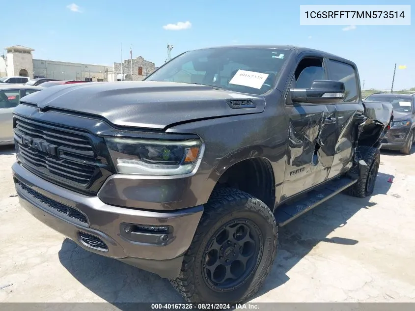 1C6SRFFT7MN573514 2021 Ram 1500 Big Horn/Lone Star