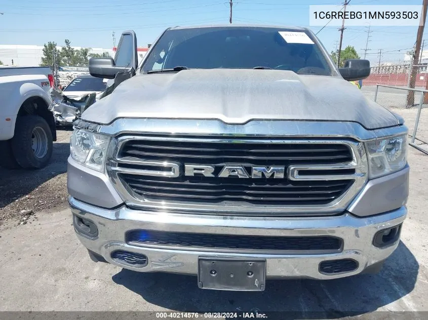 1C6RREBG1MN593503 2021 Ram 1500 Big Horn Quad Cab 4X2 6'4 Box