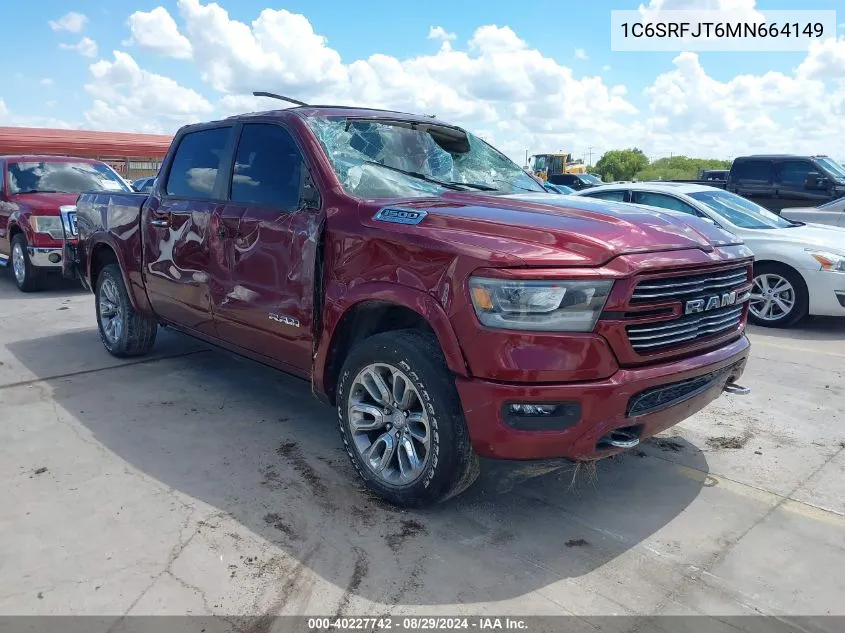 2021 Ram 1500 Laramie 4X4 5'7 Box VIN: 1C6SRFJT6MN664149 Lot: 40227742