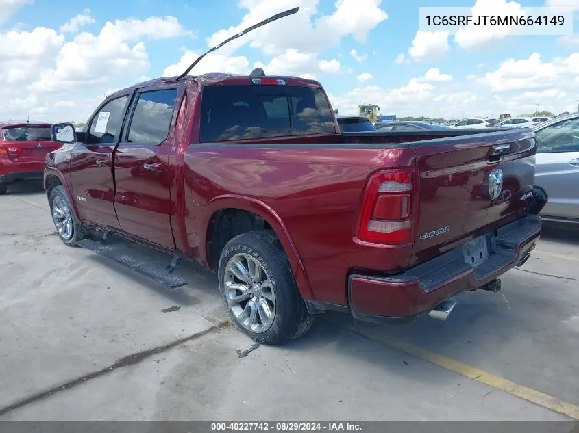 1C6SRFJT6MN664149 2021 Ram 1500 Laramie 4X4 5'7 Box