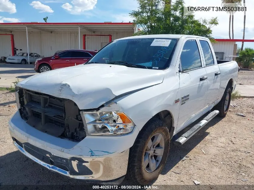 1C6RR6FT3MS503881 2021 Ram 1500 Classic Tradesman Quad Cab 4X2 6'4 Box