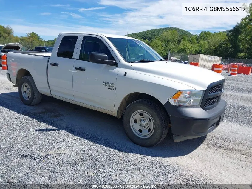 2021 Ram 1500 Classic Tradesman Quad Cab 4X4 6'4 Box VIN: 1C6RR7FG8MS556617 Lot: 40268038