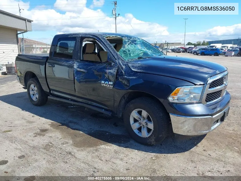 2021 Ram 1500 Classic Slt 4X4 5'7 Box VIN: 1C6RR7LG8MS536050 Lot: 40275505