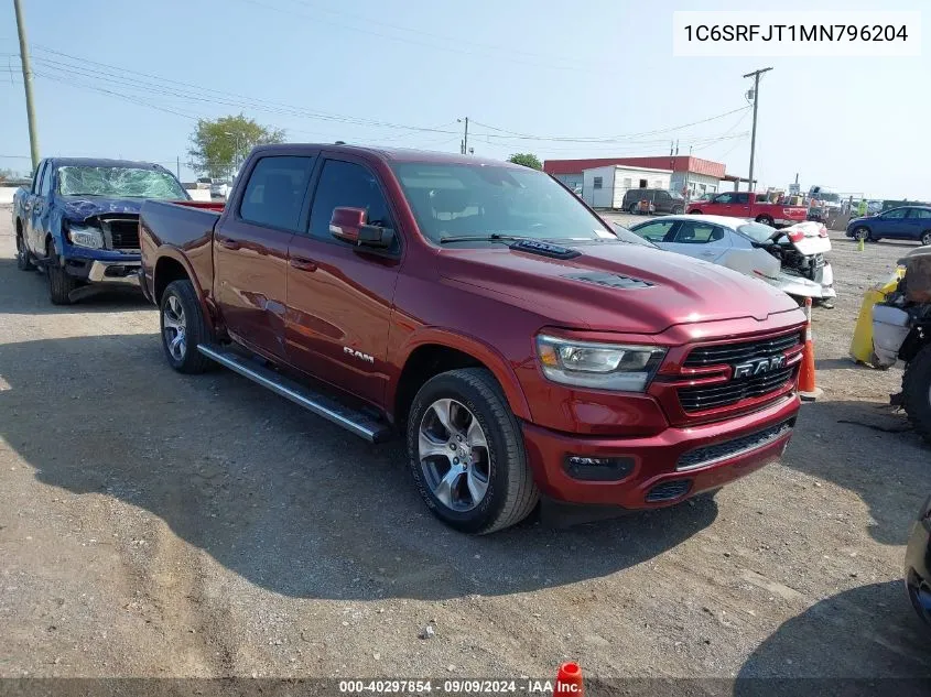 2021 Ram 1500 Laramie 4X4 5'7 Box VIN: 1C6SRFJT1MN796204 Lot: 40297854