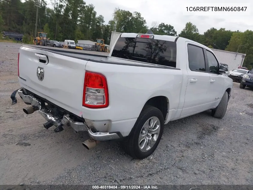 2021 Ram 1500 Big Horn/Lone Star VIN: 1C6RREFT8MN660847 Lot: 40319404