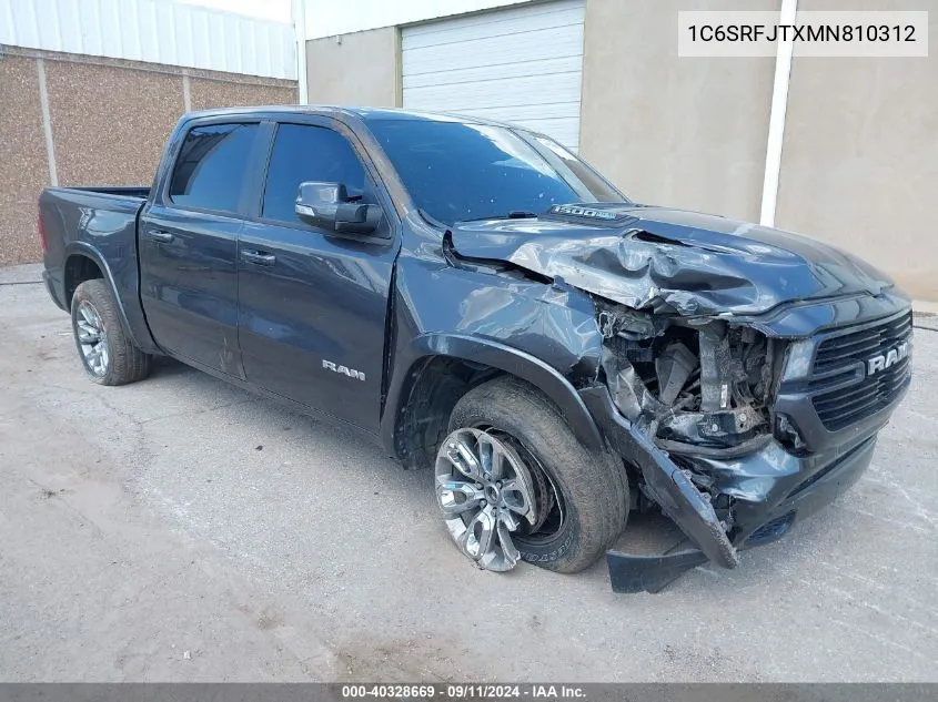 2021 Ram 1500 Laramie 4X4 5'7 Box VIN: 1C6SRFJTXMN810312 Lot: 40328669