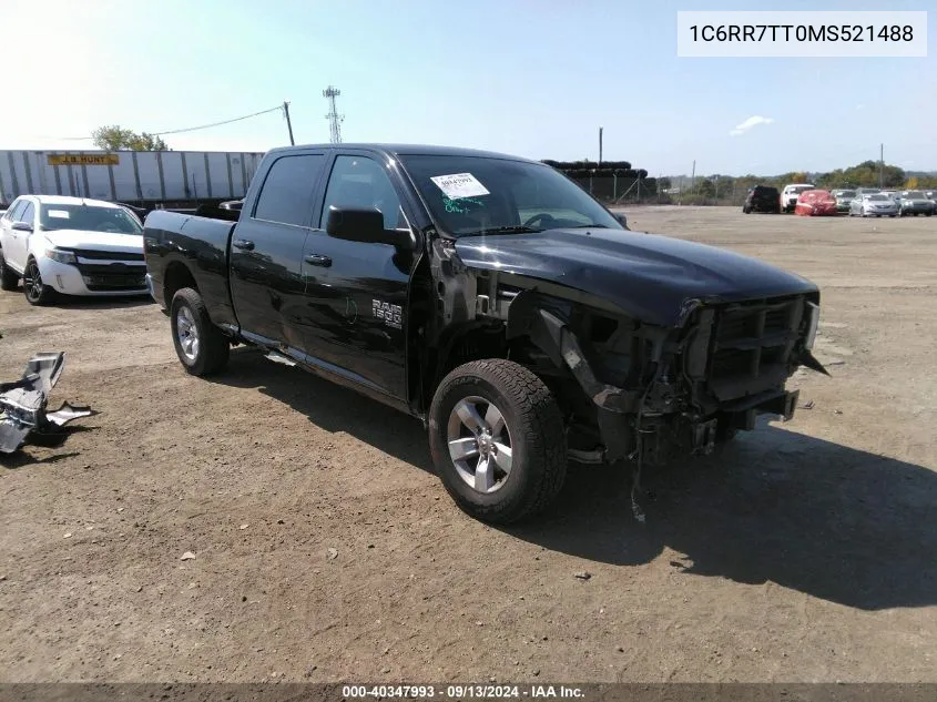 2021 Ram 1500 Classic Slt 4X4 6'4 Box VIN: 1C6RR7TT0MS521488 Lot: 40347993