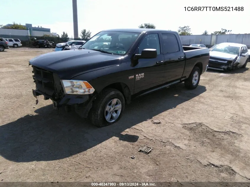 2021 Ram 1500 Classic Slt 4X4 6'4 Box VIN: 1C6RR7TT0MS521488 Lot: 40347993