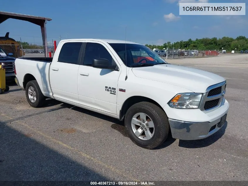 1C6RR6TT1MS517637 2021 Ram 1500 Classic Slt 4X2 6'4 Box