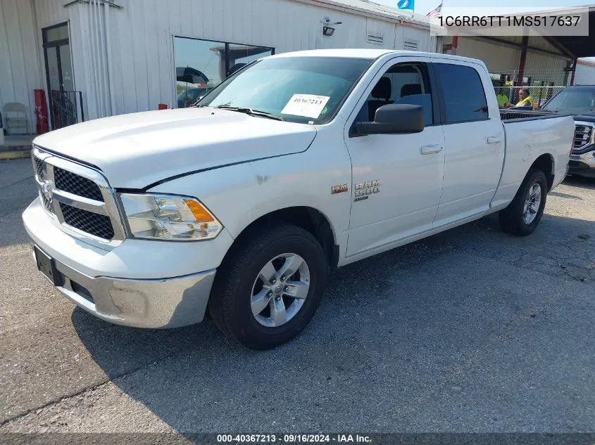 2021 Ram 1500 Classic Slt 4X2 6'4 Box VIN: 1C6RR6TT1MS517637 Lot: 40367213