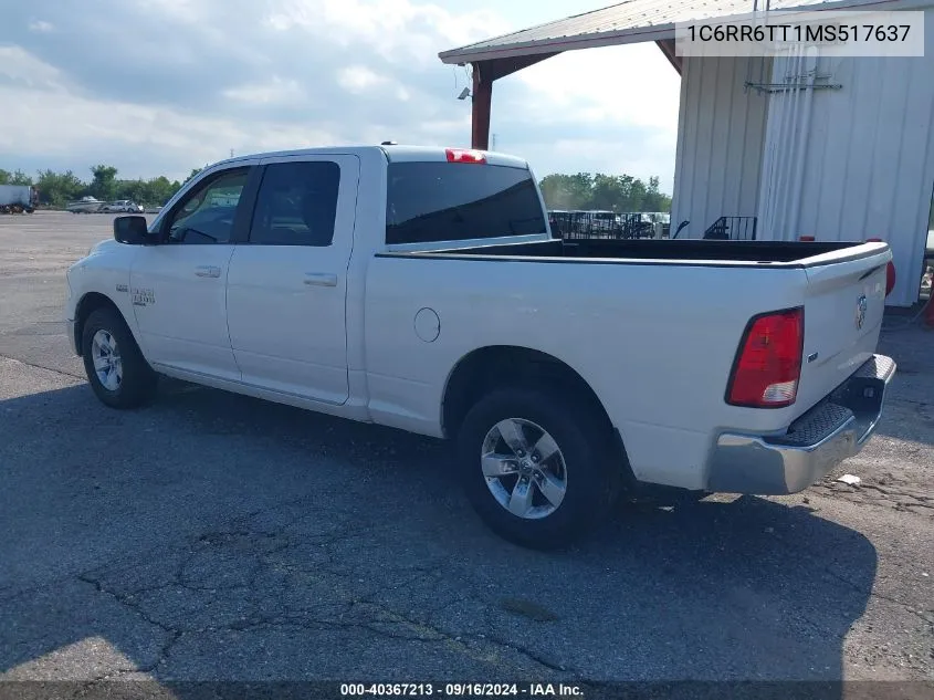 1C6RR6TT1MS517637 2021 Ram 1500 Classic Slt 4X2 6'4 Box