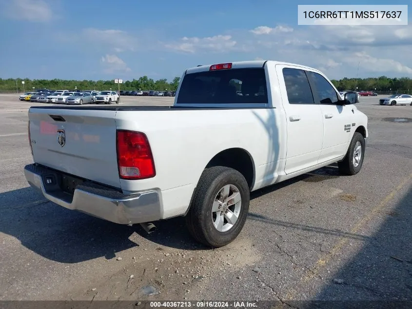 2021 Ram 1500 Classic Slt 4X2 6'4 Box VIN: 1C6RR6TT1MS517637 Lot: 40367213