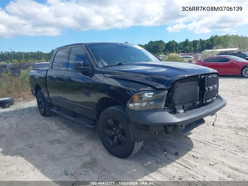 2021 Ram 1500 Classic Tradesman 4X4 5'7 Box VIN: 3C6RR7KG8MG706139 Lot: 40432277