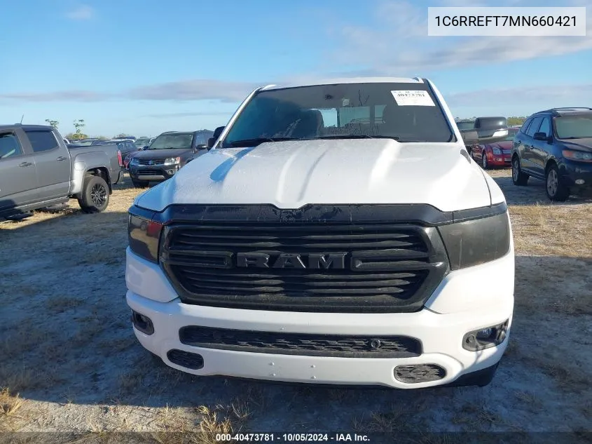 2021 Ram 1500 Big Horn 4X2 5'7 Box VIN: 1C6RREFT7MN660421 Lot: 40473781