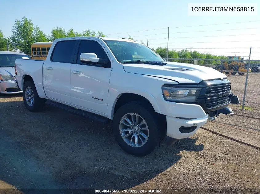 2021 Ram 1500 Laramie 4X2 5'7 Box VIN: 1C6RREJT8MN658815 Lot: 40475658