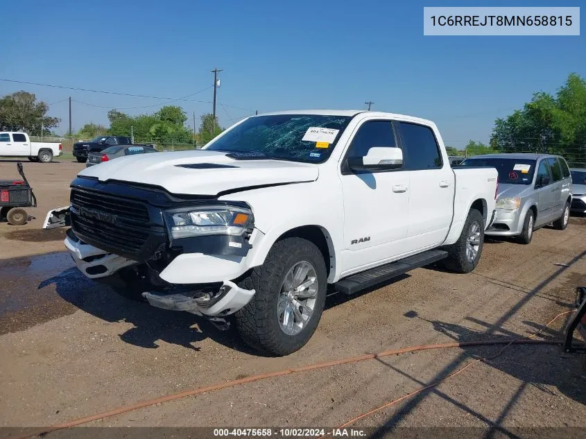 2021 Ram 1500 Laramie 4X2 5'7 Box VIN: 1C6RREJT8MN658815 Lot: 40475658