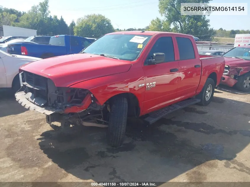 2021 Ram 1500 Classic Tradesman 4X2 5'7 Box VIN: 3C6RR6KT5MG614154 Lot: 40481150