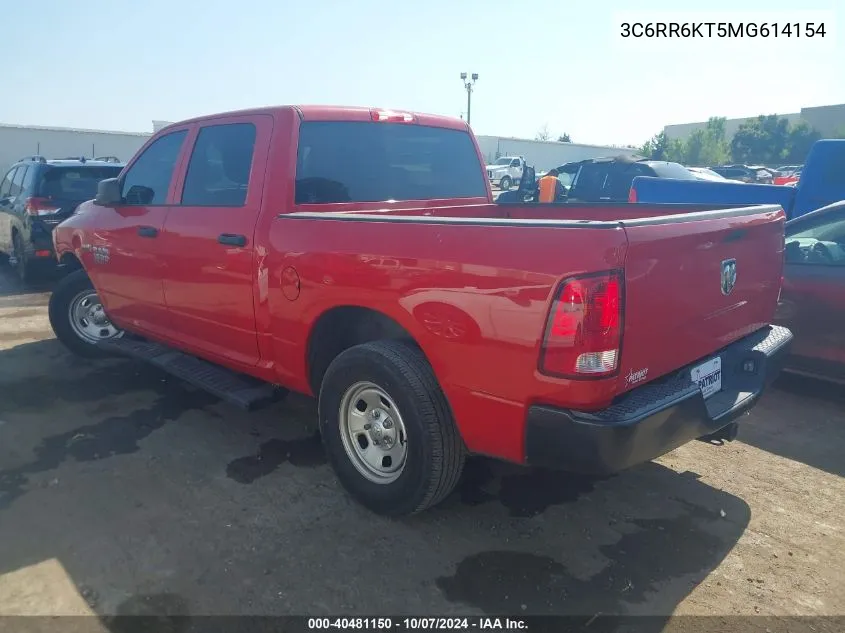 2021 Ram 1500 Classic Tradesman 4X2 5'7 Box VIN: 3C6RR6KT5MG614154 Lot: 40481150