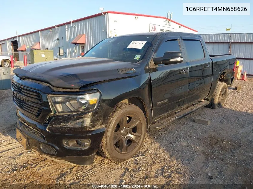 2021 Ram 1500 Big Horn 4X2 5'7 Box VIN: 1C6RREFT4MN658626 Lot: 40481828