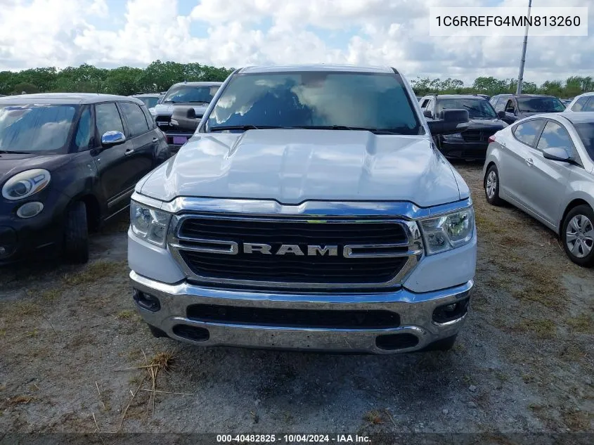 2021 Ram 1500 Big Horn 4X2 5'7 Box VIN: 1C6RREFG4MN813260 Lot: 40482825