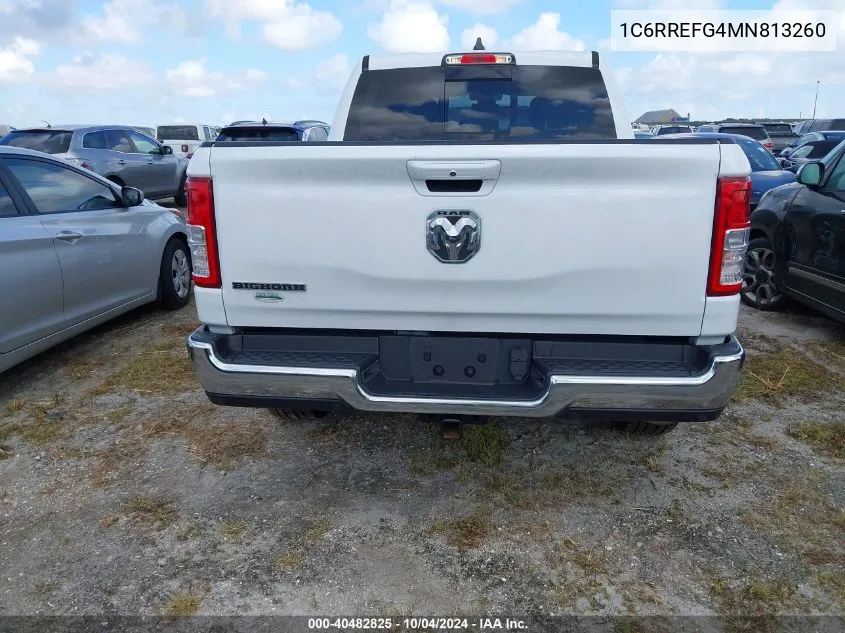 2021 Ram 1500 Big Horn 4X2 5'7 Box VIN: 1C6RREFG4MN813260 Lot: 40482825