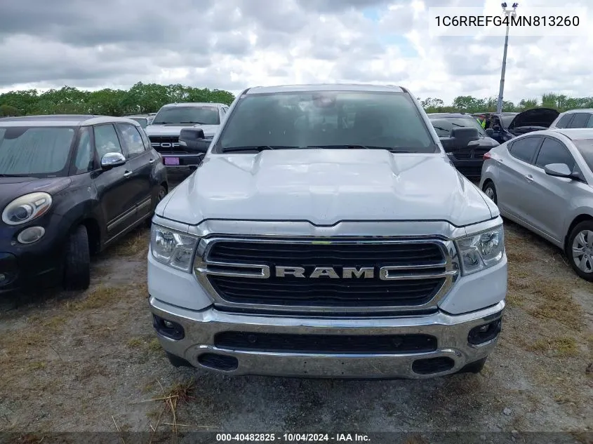 2021 Ram 1500 Big Horn 4X2 5'7 Box VIN: 1C6RREFG4MN813260 Lot: 40482825