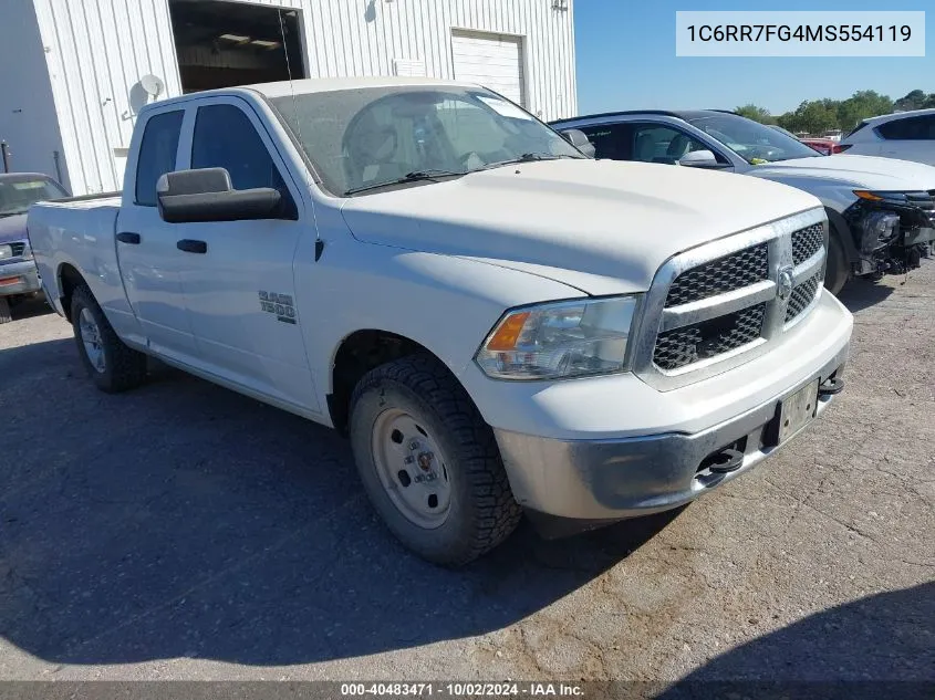 2021 Ram 1500 Classic Tradesman 4X4 6'4 Box VIN: 1C6RR7FG4MS554119 Lot: 40483471