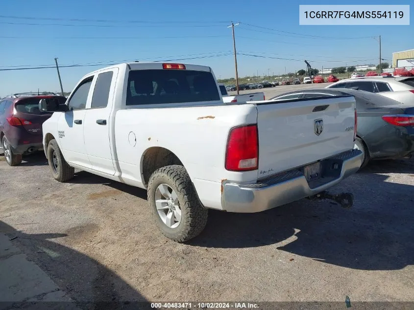 2021 Ram 1500 Classic Tradesman 4X4 6'4 Box VIN: 1C6RR7FG4MS554119 Lot: 40483471