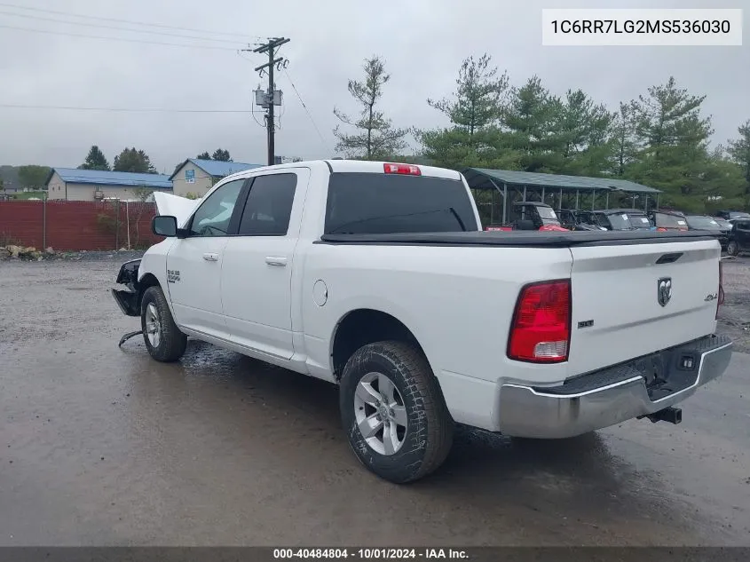 2021 Ram 1500 Classic Slt 4X4 5'7 Box VIN: 1C6RR7LG2MS536030 Lot: 40484804