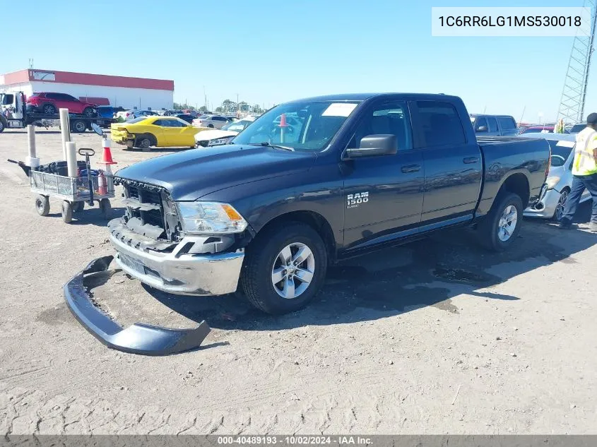 2021 Ram 1500 Classic Slt 4X2 5'7 Box VIN: 1C6RR6LG1MS530018 Lot: 40489193