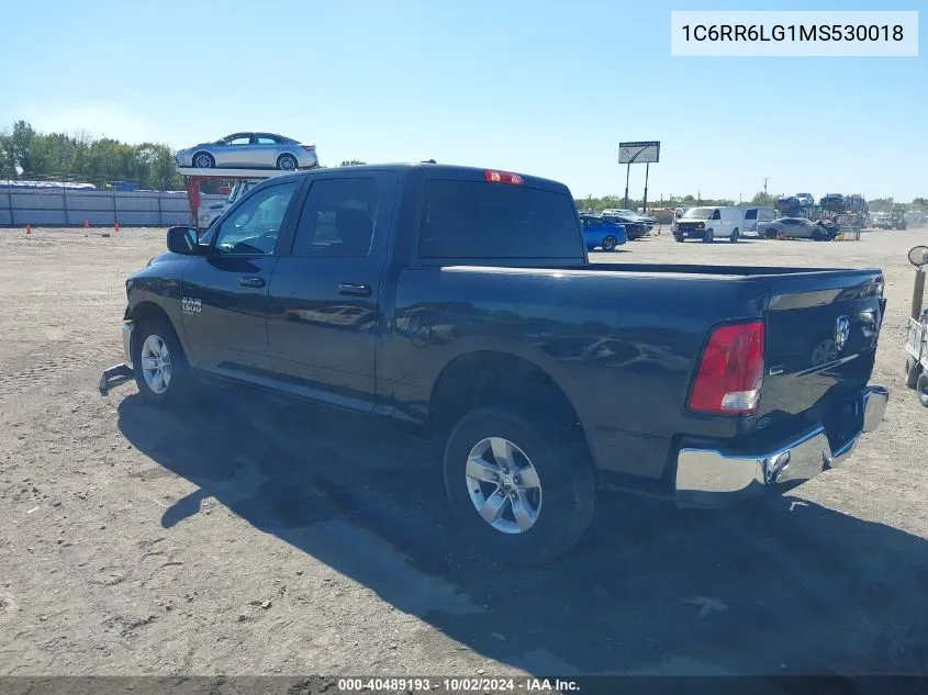 2021 Ram 1500 Classic Slt 4X2 5'7 Box VIN: 1C6RR6LG1MS530018 Lot: 40489193