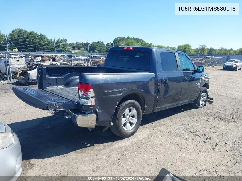 2021 Ram 1500 Classic Slt 4X2 5'7 Box VIN: 1C6RR6LG1MS530018 Lot: 40489193