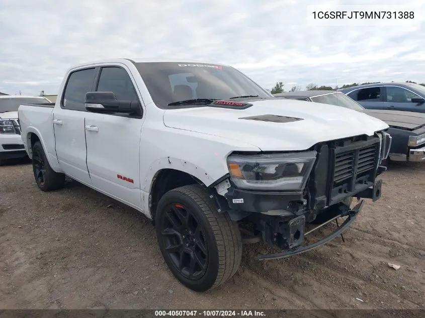 2021 Ram 1500 Laramie VIN: 1C6SRFJT9MN731388 Lot: 40507047