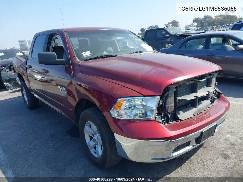 2021 Ram 1500 Classic Slt 4X4 5'7 Box VIN: 1C6RR7LG1MS536066 Lot: 40508229