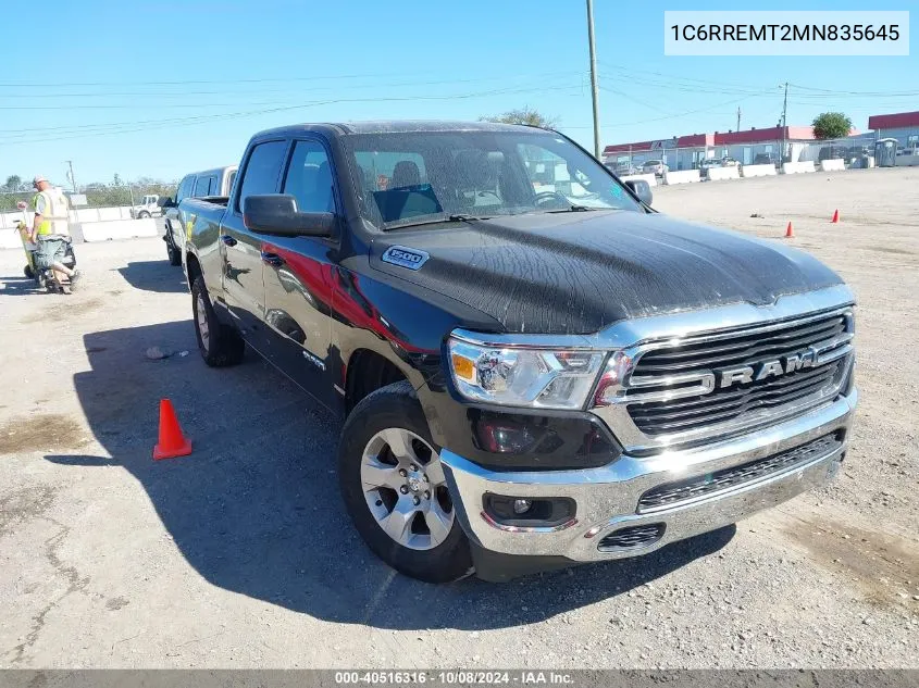 2021 Ram 1500 VIN: 1C6RREMT2MN835645 Lot: 40516316