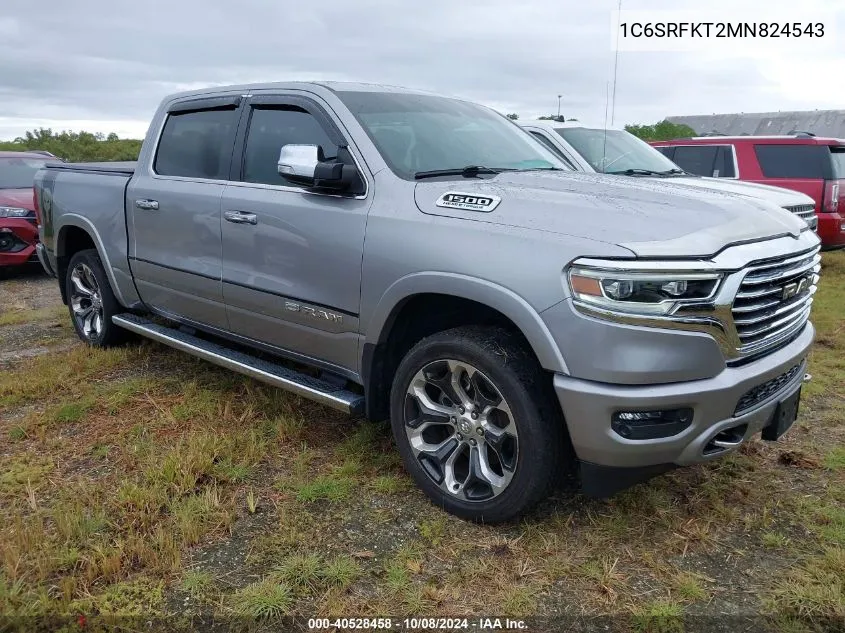 2021 Ram 1500 Limited Longhorn 4X4 5'7 Box VIN: 1C6SRFKT2MN824543 Lot: 40528458