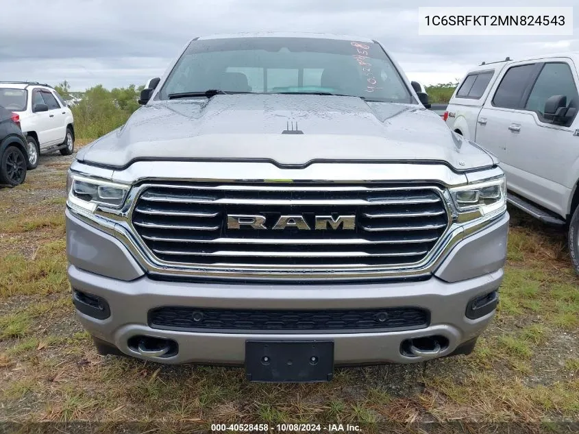 2021 Ram 1500 Limited Longhorn 4X4 5'7 Box VIN: 1C6SRFKT2MN824543 Lot: 40528458