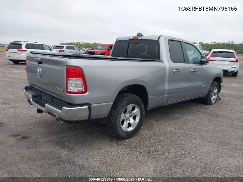 2021 Ram 1500 Big Horn/Lone Star VIN: 1C6SRFBT8MN796165 Lot: 40529649