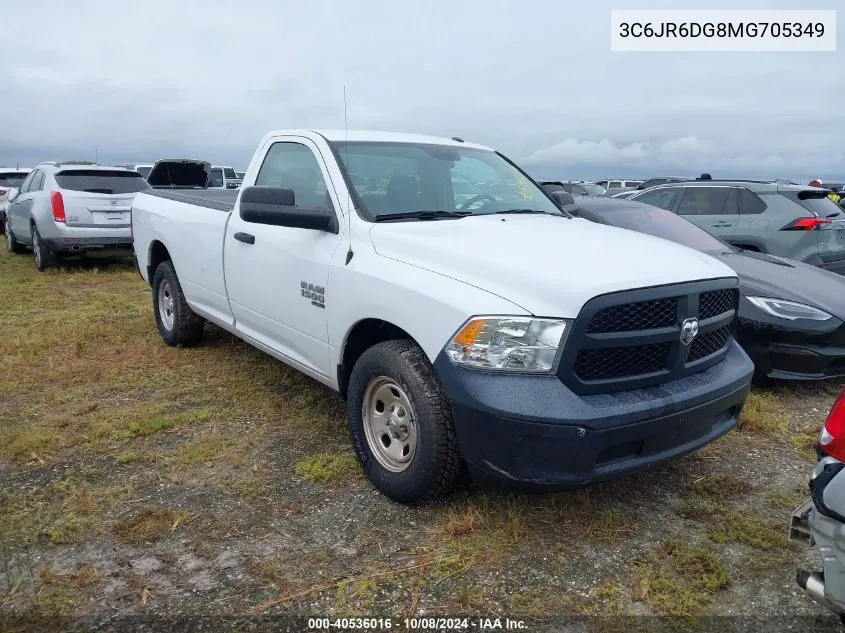 2021 Ram 1500 Classic Tradesman VIN: 3C6JR6DG8MG705349 Lot: 40536016