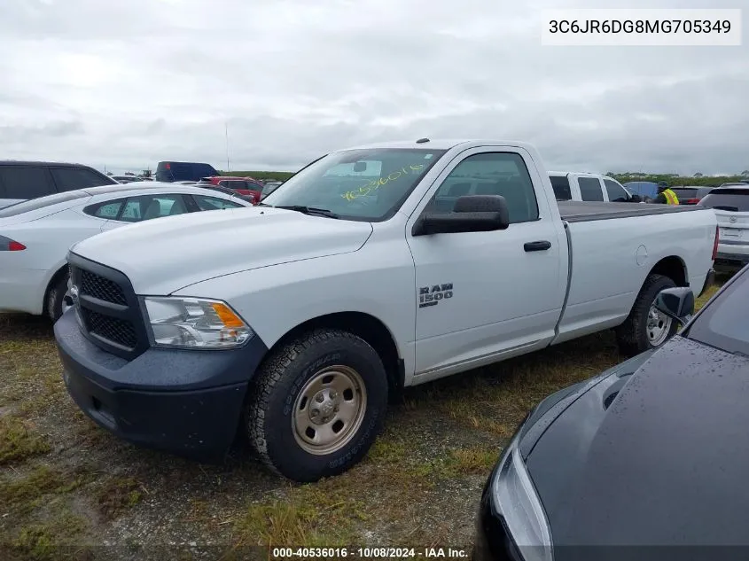 2021 Ram 1500 Classic Tradesman VIN: 3C6JR6DG8MG705349 Lot: 40536016