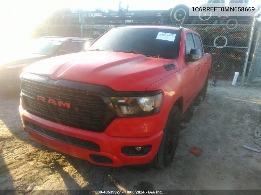 2021 Ram 1500 Big Horn/Lone Star VIN: 1C6RREFT0MN658669 Lot: 40539927