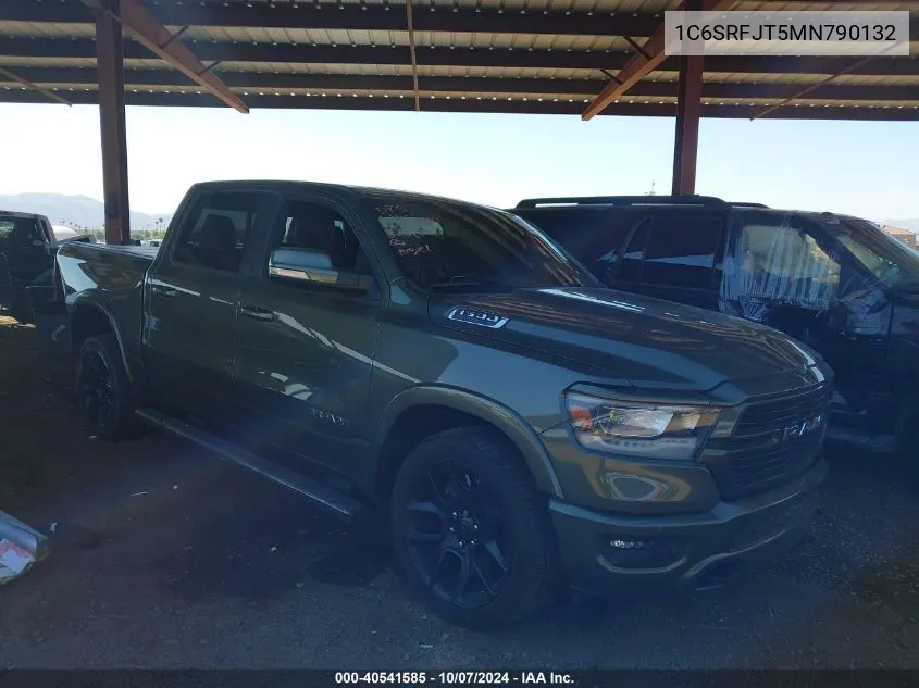 2021 Ram 1500 Laramie 4X4 5'7 Box VIN: 1C6SRFJT5MN790132 Lot: 40541585