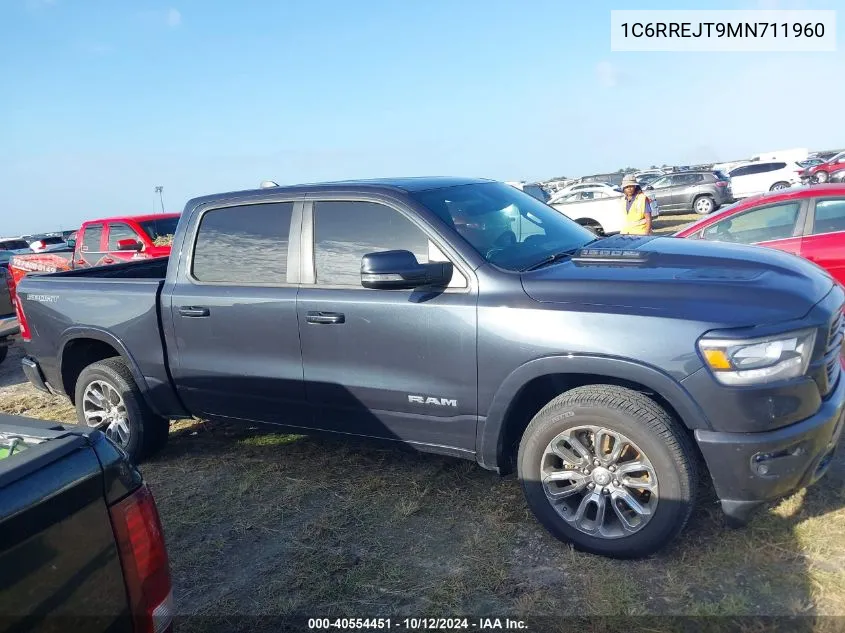 2021 Ram 1500 Laramie 4X2 5'7 Box VIN: 1C6RREJT9MN711960 Lot: 40554451